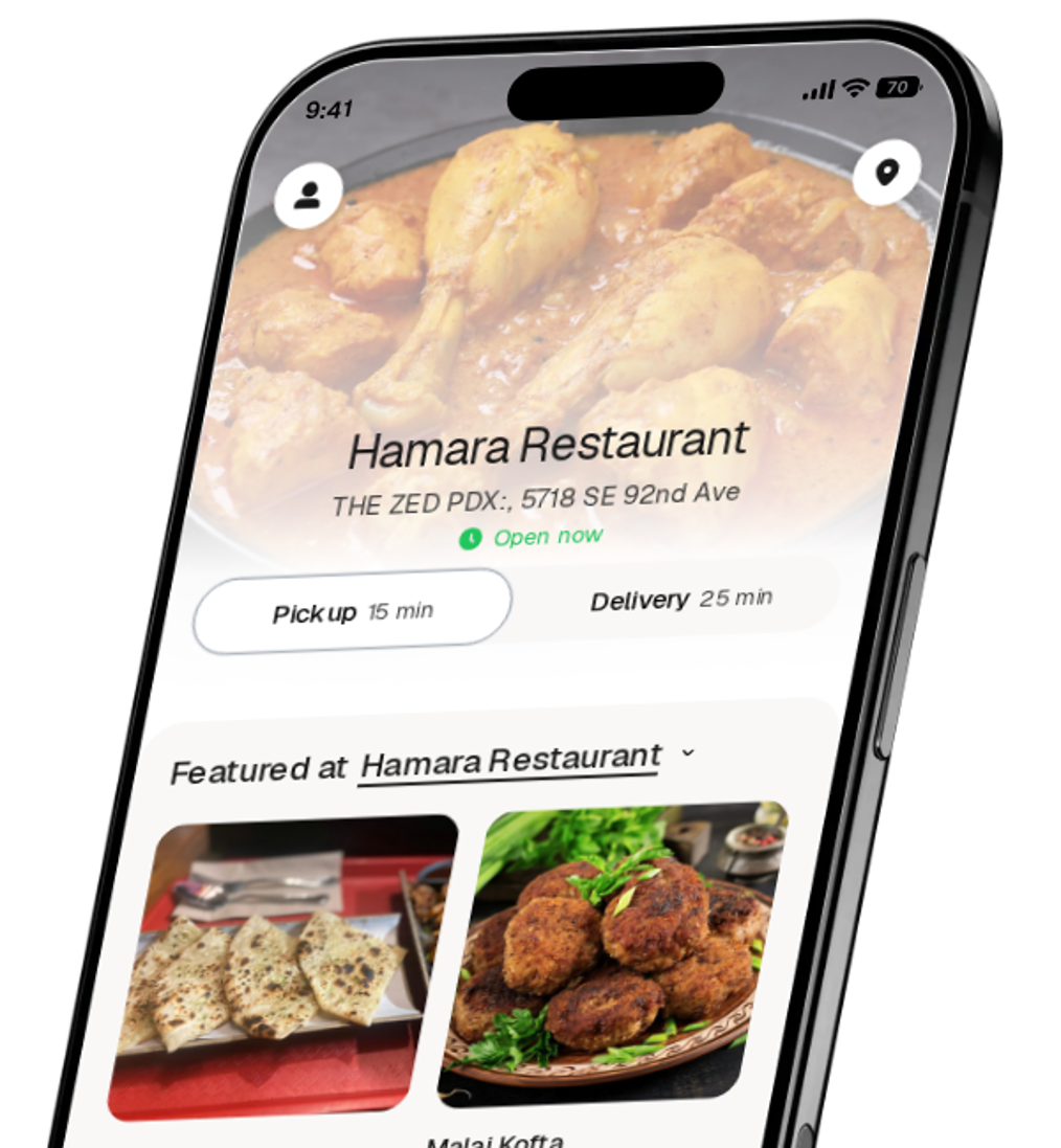 Hamara Restaurant app preview